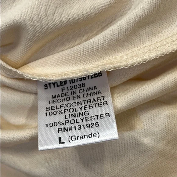 Baltic Born Cynthia Cream Embroidered Tulle Tier Midi Dress Size Large - Picture 10 of 11